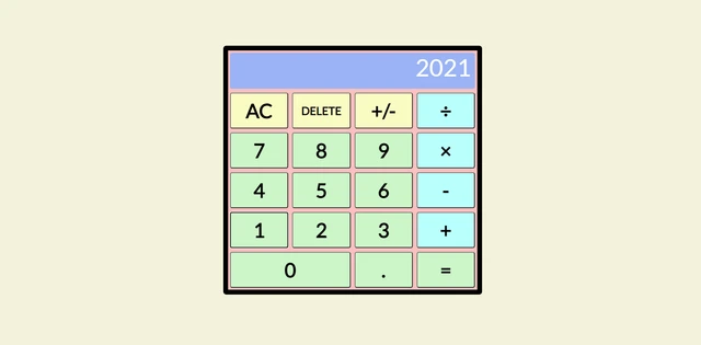 Simple calculator screen shot